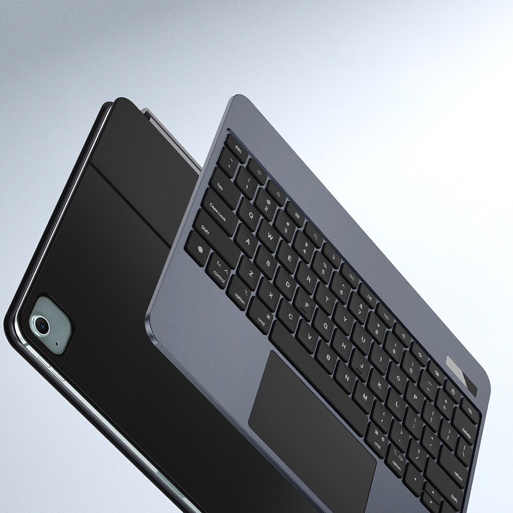 Etui z klawiaturą Bluetooth Dux Ducis (MK Pro Series) do iPad Air 11" 6 gen. 2024, iPad Air 10.9" 4/5, iPad Pro 11 2022/2021/2020, białe